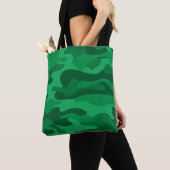 Spanisch-grüne Camouflage Tasche (Von Nahem)