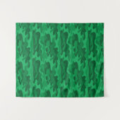 Spanisch-grüne Camouflage Wandteppich (Vorderseite (Horizontal))