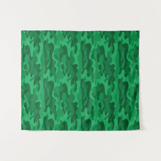 Spanisch-grüne Camouflage Wandteppich (Vorderseite (Horizontal))