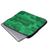 Spanisch Grüne Monocolor Camo Laptopschutzhülle (Vorne Knopf)