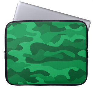 Spanisch Grüne Monocolor Camo Laptopschutzhülle