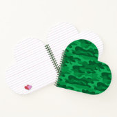 Spanisch Grüne Monocolor Camo Notizblock (Innenseite)