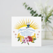 Spanisch Grußkarte immer freuen (Stehend Vorderseite)