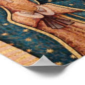 Spanisch Guadalupe Mary Beerdigung Gebet Heilig Poster (Ecke)