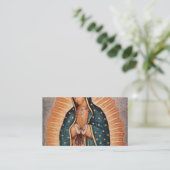 Spanisch Guadalupe Mary Beerdigung Gebet Heilig Visitenkarte (Stehend Vorderseite)