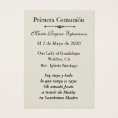 Spanisch Guadalupe Religiöse Katholische Gemeinsch (Rückseite)