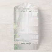 Spanisch, Hacienda & White Doves mexikanische Hoch All In One Einladung (Außenbereich)