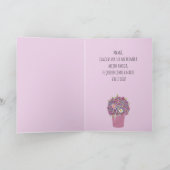 Spanisch Happy Mother's Day Pink Bouquet Karte (Innenseite)
