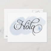 Spanisch - Hola Postkarte (Vorne/Hinten)