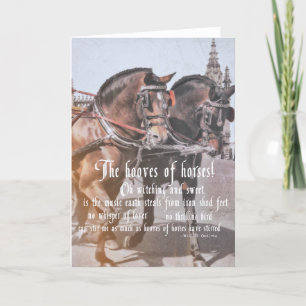 SPANISCH HORSES Grußkarte Dankeskarte