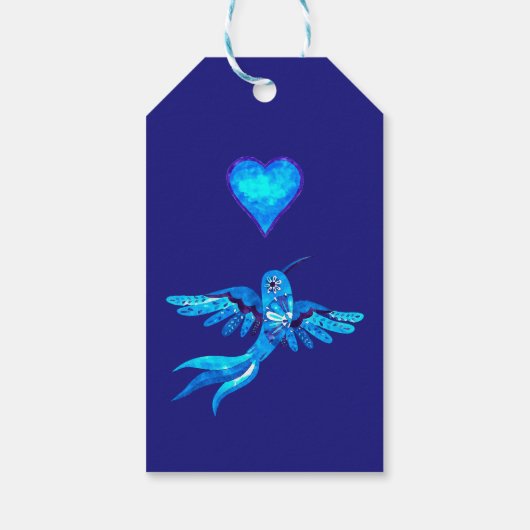 Spanisch, Humingbirds Boho Mexican Wedding Willkom Geschenkanhänger (Rückseite)