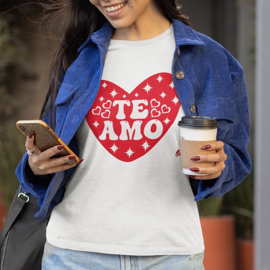 Spanisch I Liebe Du Te Amo Red Valentine's Day T-Shirt