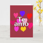 Spanisch - I Liebe Karte (Gelbe Blume)