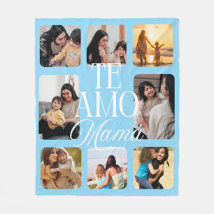 Spanisch I Liebe You Mama Light Blue 8 Foto Gesche Fleecedecke