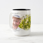 Spanisch im Beileid der Gedächtnisbeerdigung Zweifarbige Tasse (Vorderseite Links)