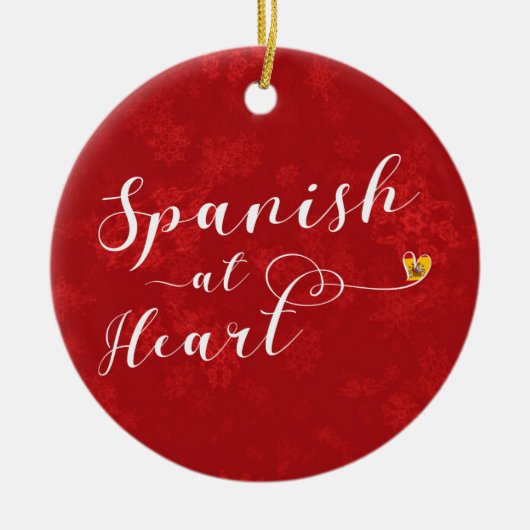 Spanisch im Herzen von Urlaubskunst, Spanien Keramikornament (Vorne)