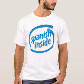Spanisch im Inneren T-Shirt (Vorderseite)
