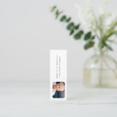 Spanisch im Lesezeichen der Gedächtnisbeerdigung Mini Visitenkarte (Stehend Vorderseite)