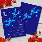 Spanisch, Invitación Boda Mexicana Colibrí Azul Einladung