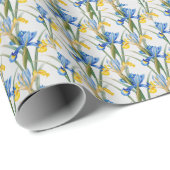 Spanisch Iris - Vintage botanische Wrap Geschenkpapier (Rolleneckpunkt)
