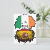 Spanisch Irland Treots Flag Postkarte (Stehend Vorderseite)