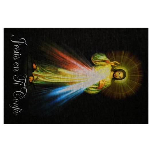 Spanisch Jesus Göttliche Barmherzigkeit Faustina 2 Stoff (Fat Quarter (45,7 x 55,9 cm))