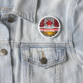 Spanisch Kanadisches Tree-Roots-Flag Button (Beispiel)