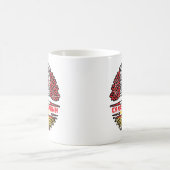 Spanisch Kanadisches Tree-Roots-Flag Kaffeetasse (Mittel)