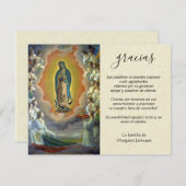Spanisch Katholische Jungfrau Mary Condolence Dankeskarte (Vorne/Hinten)