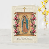 Spanisch Katholische Messe Gebet Karte (Gelbe Blume)