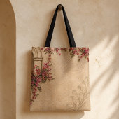 Spanisch Kolonialarchitektur Blumen Vintage Rustik Tasche