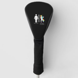 Spanisch-Lehrerin Unicorn Abbieren lustige Spani Golf Headcover