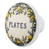 Spanisch Lemon Custom Kitchen Schublade Label Keramikknauf (Rechts)