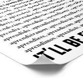 Spanisch lernen Es wird Spaß machen, sagten sie lu Poster (Ecke)