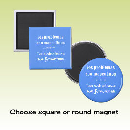 Spanisch lernen Grammatik Zitat blau Magnet