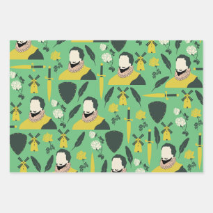 Spanisch Literaturlehrer Packpapier Geschenkpapier Set