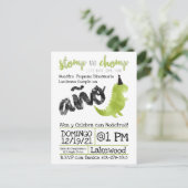 Spanisch Little Dino Dinosaur Thema Boy Stomp Postkarte (Stehend Vorderseite)