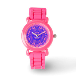 Spanisch mandala - lila armbanduhr