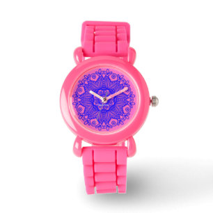 Spanisch mandala - lila armbanduhr