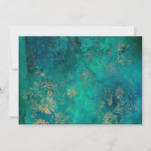 Spanisch Mardi Gras Watercolor Floral Quinceañera Dankeskarte (Rückseite)