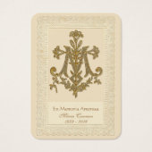 Spanisch-Maria-Katholische Beerdigungskarte - (Vorderseite)