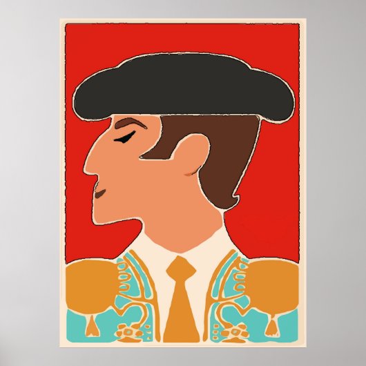 Spanisch, Matador, Bull Fighter Poster (Vorne)