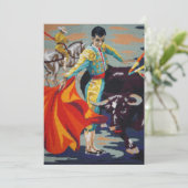 Spanisch-Matador-Einladung Einladung (Stehend Vorderseite)