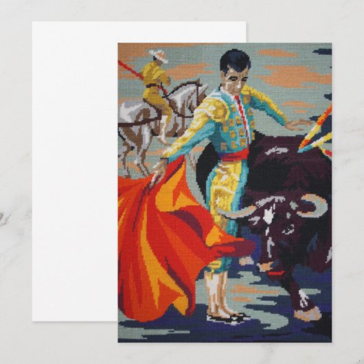 Spanisch-Matador-Einladung Einladung (Vorne/Hinten)