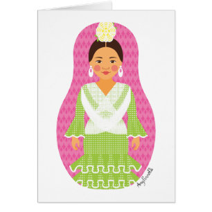 Spanisch Matryoshka Card