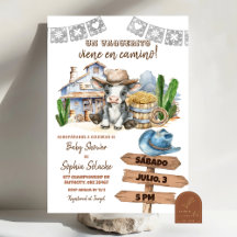 Spanisch Mexikanisch Wild West Cowboy Baby Shower