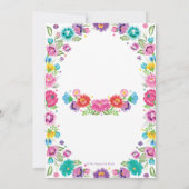 Spanisch mexikanische Floral Senorita Baby Shower Einladung (Rückseite)