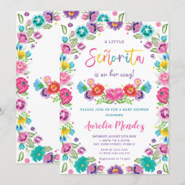 Spanisch mexikanische Floral Senorita Baby Shower  Einladung