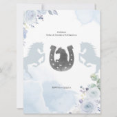 Spanisch mexikanische Silver Twin Charro Taufe Einladung (Rückseite)