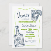 Spanisch Mexikanische Tequila Man Birthday Party Einladung (Vorderseite)